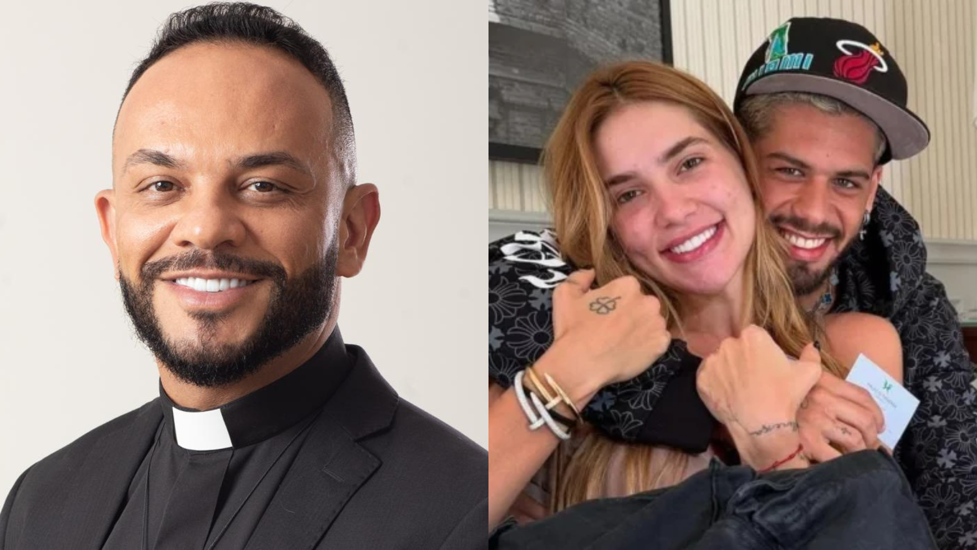 Padre viu 'muita sintonia' entre Virginia e Zé Felipe na festa de Maria Alice