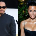 Lewis Hamilton janta com Kim Kardashian e os filhos pela primeira vez