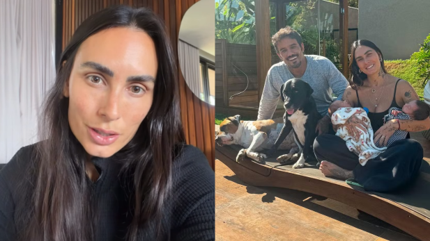 Clara Maia afasta cães de casa após nascimento dos filhos e explica o que aconteceu