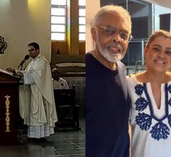 Padre lê retratação na missa após acordo judicial com família Gil
