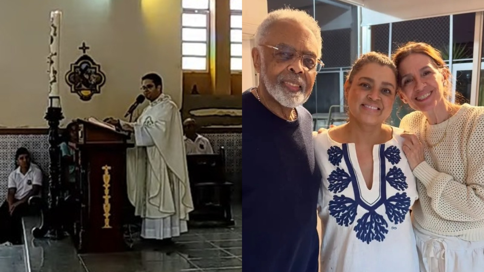 Padre lê retratação na missa após acordo judicial com família Gil