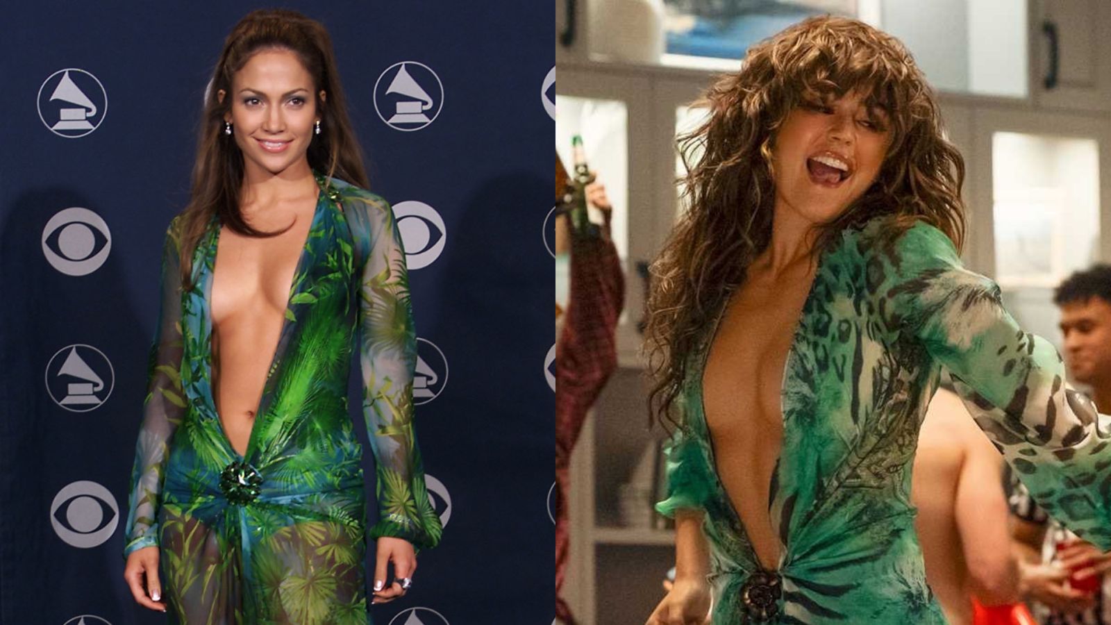 Jennifer Lopez viu a série recriando o vestido dela e reagiu