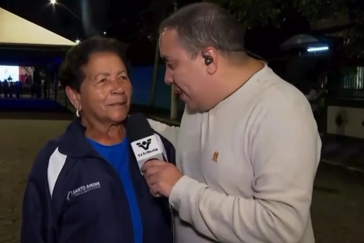 Repórter descobre a idade da atleta e pede pra repetir