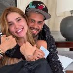 Virgínia posta foto com Zé Felipe na festa da filha e a internet fez as contas