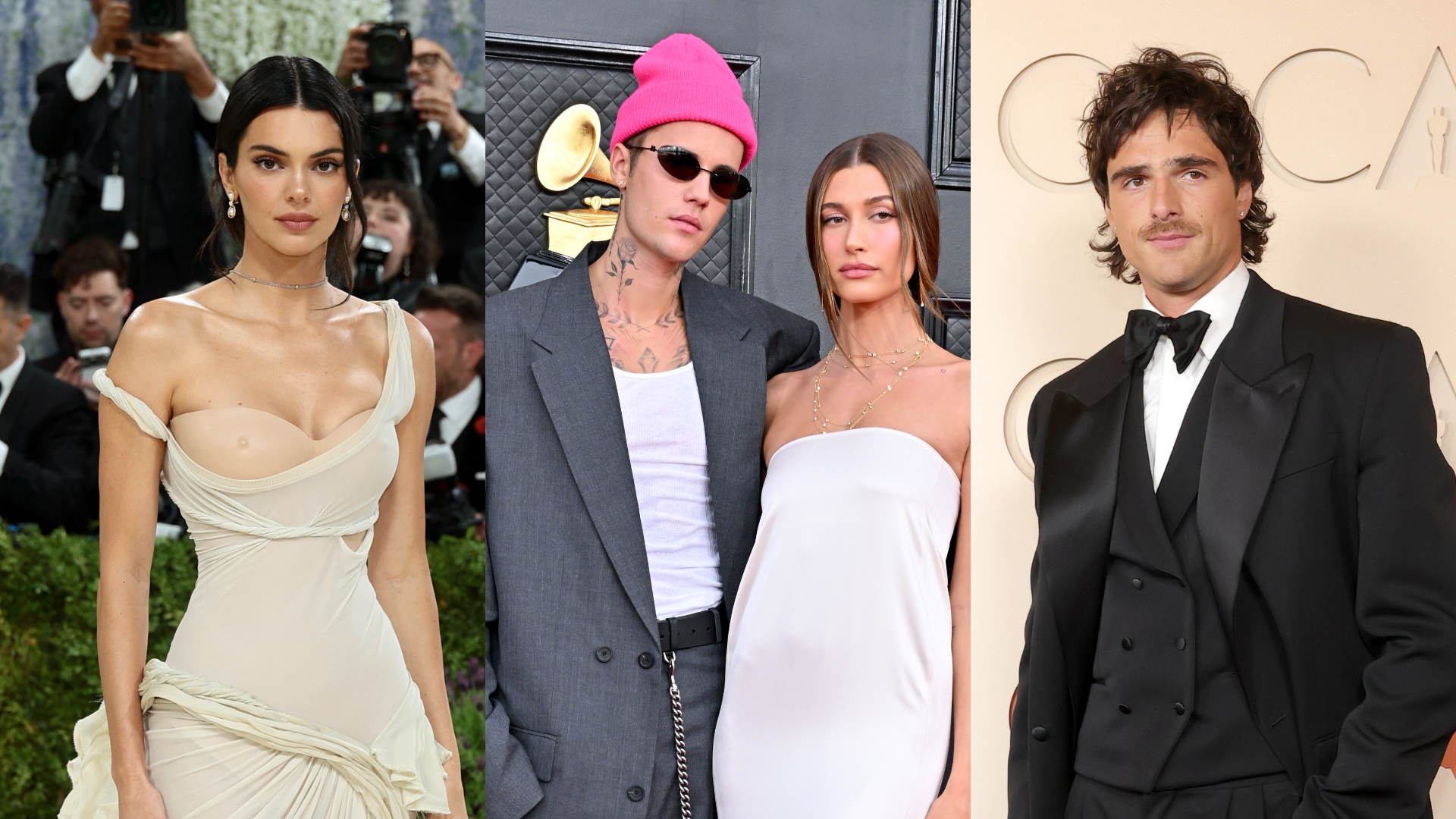 Justin Bieber fez cupido entre Kendall Jenner e Jacob Elordi no Coachella