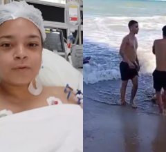 Marcela Vitória fala pela primeira vez após ataque de tubarão em Recife