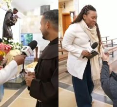 Repórter da Globo recebe pedido de casamento ao vivo e a câmera não perdeu nada