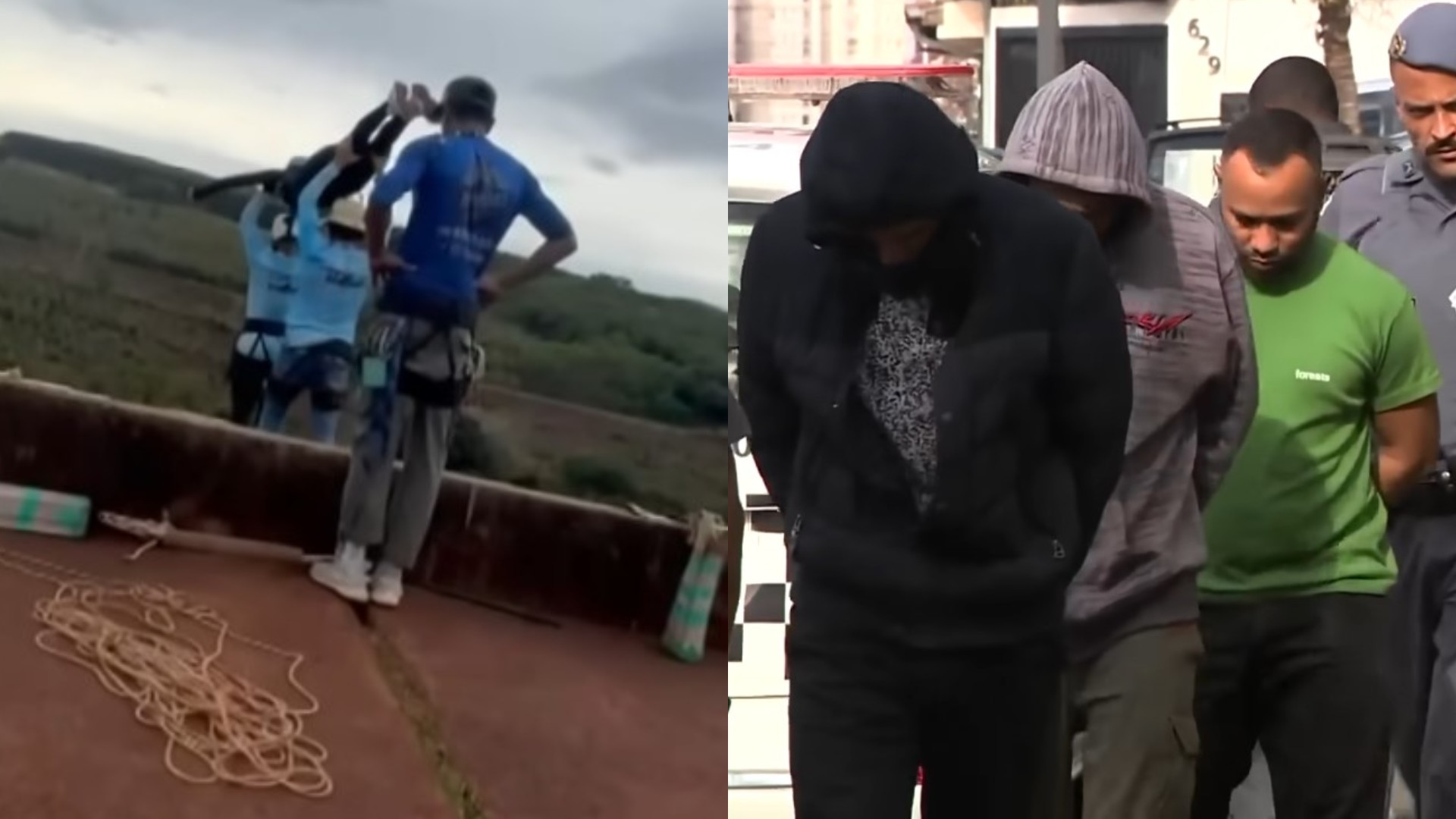 Fantástico exibe depoimento de presos na morte de jovem em rope jump