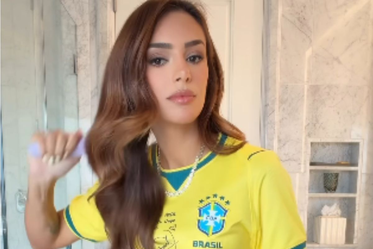 Bruna Biancardi no jogo da Seleção: o look básico que parou mais que o VAR