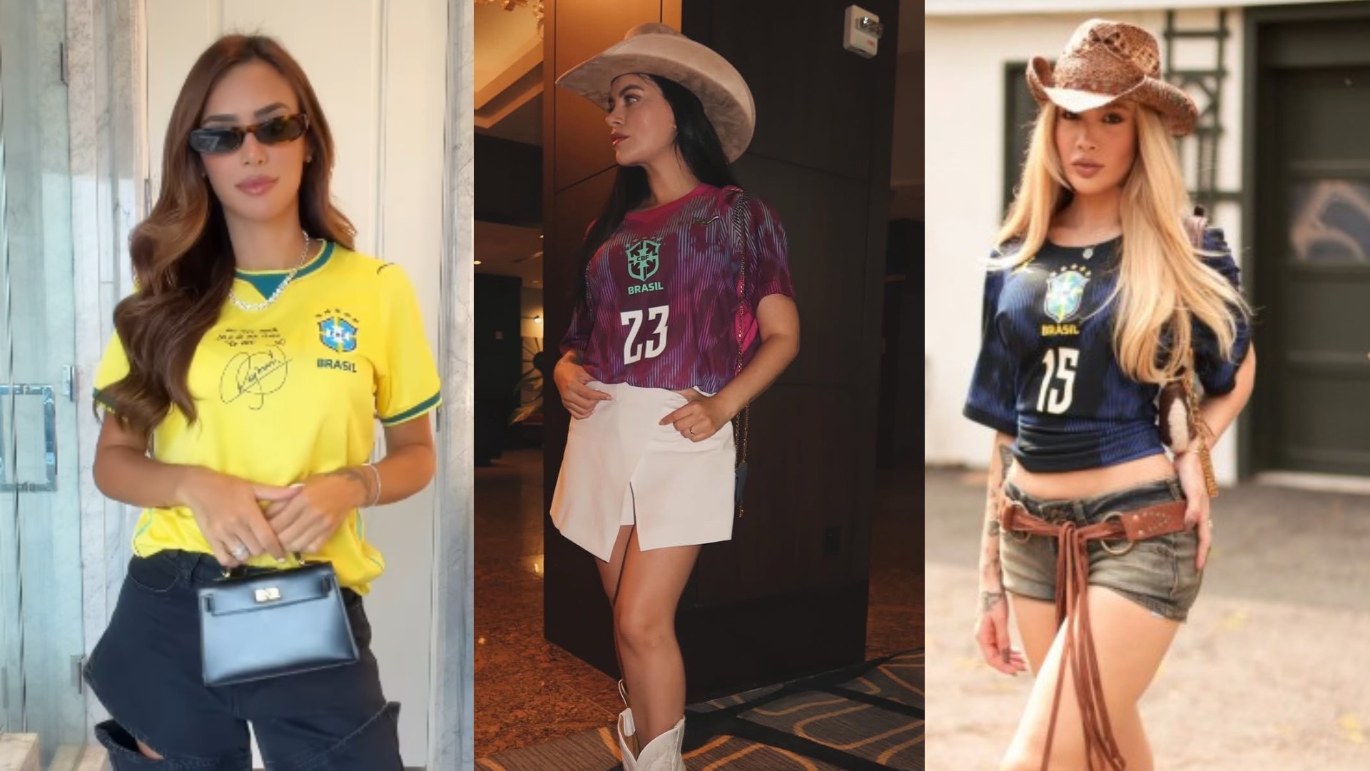 WAGs do Brasil revelam looks para o mata-mata contra o Japão em Houston