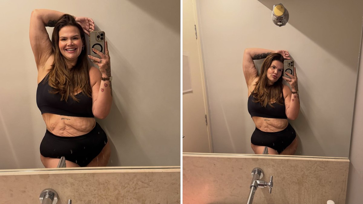 Thais Carla posa de lingerie dias após anunciar divórcio de Israel Reis