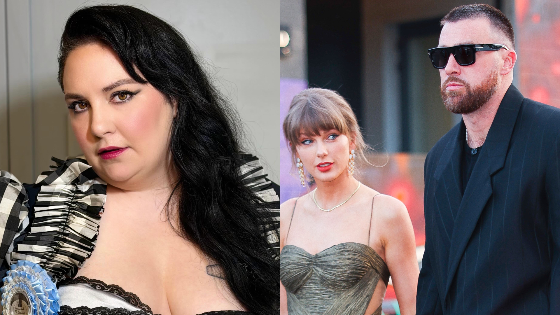 Lena Dunham solta piada polêmica no casamento de Taylor Swift e Travis Kelce