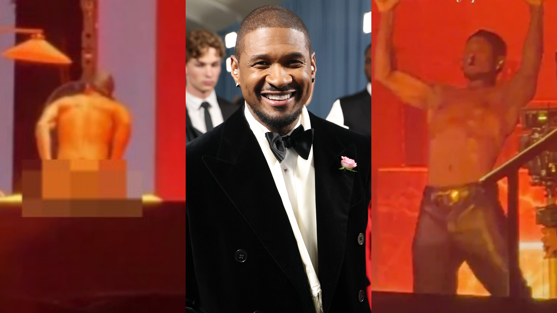 Usher tira a roupa no palco e a internet não sabe se aplaude ou fecha os olhos