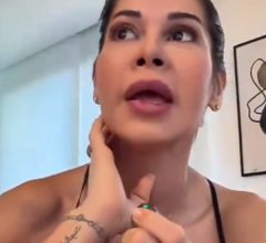 Maíra Cardi joga refrigerante do marido fora e explica a regra da casa