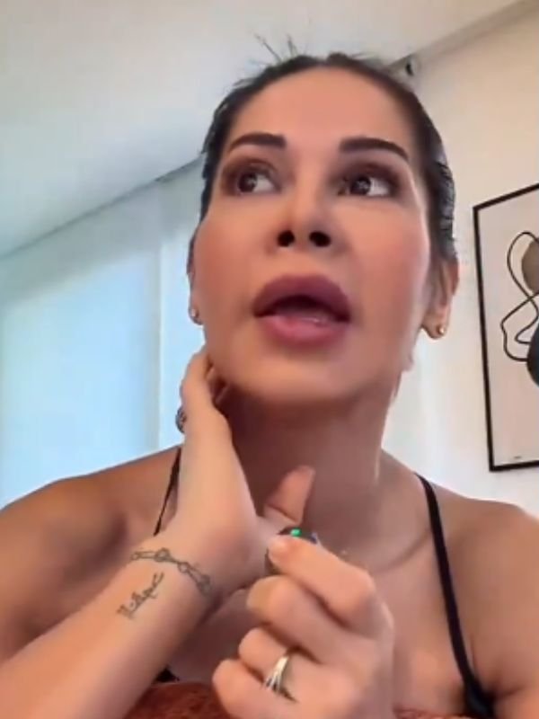 Maíra Cardi joga refrigerante do marido fora e explica a regra da casa
