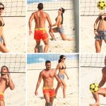 Jade Picon e André Lamoglia jogam futevôlei na Barra e a química aparece em quadra