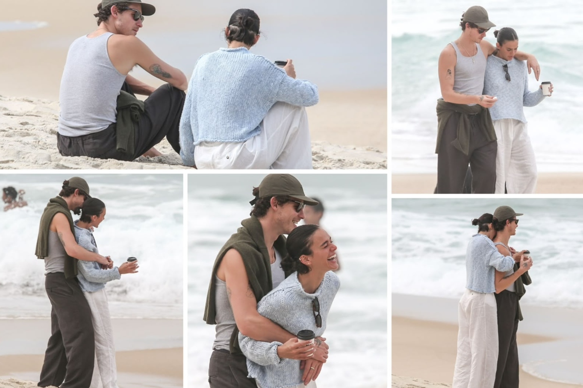 Shawn Mendes e Bruna Marquezine flagrados se beijando em praia do Rio