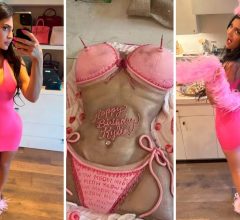 Festa antecipada de Kylie Jenner: três bolos, look ousado e tudo rosa