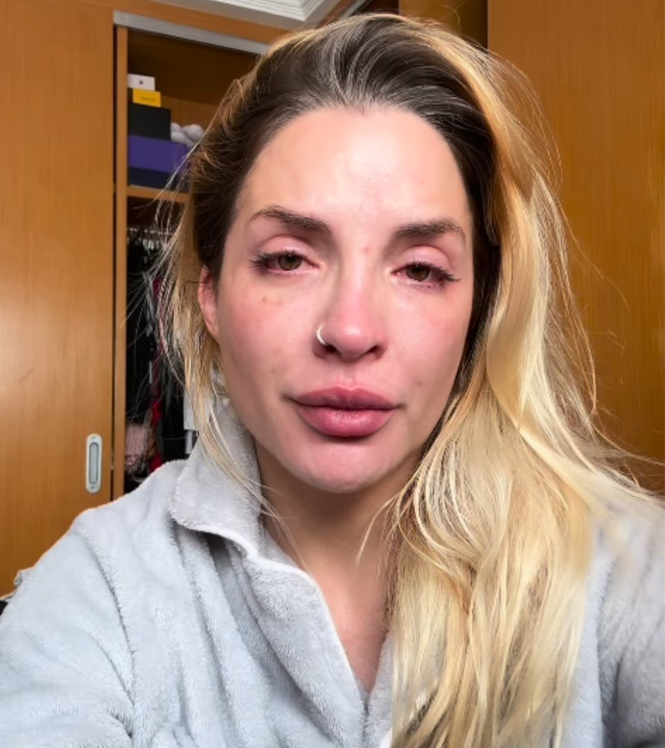 Clara Aguilar chora e acusa ex de abuso e chantagem com guarda do filho
