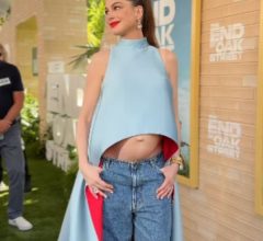 Anne Hathaway detona teoria de barriga falsa e expõe o caos da pré-estreia