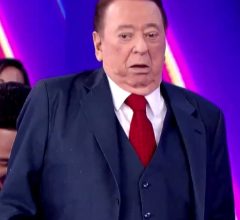 Raul Gil perde as calças ao vivo no SBT e Patrícia Abravanel culpa o pai
