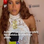 Anitta defende fãs vestidos de orixás: "Se não estiver desrespeitando ninguém, tudo bem"