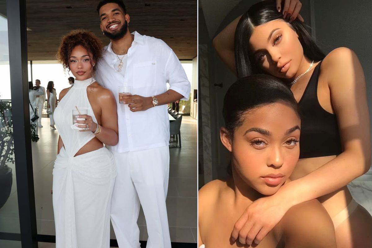 Kylie Jenner e Timothée Chalamet no casamento de Jordyn Woods