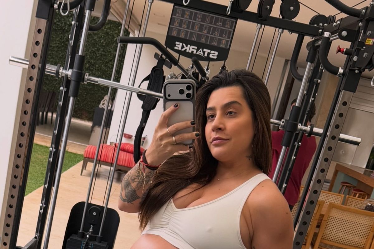Lauana Prado revela perda de 12 kg após parto e volta aos treinos