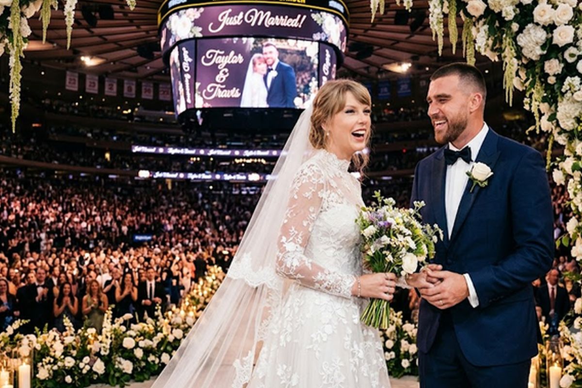 Taylor Swift e Travis Kelce casaram no Madison Square Garden e estão curtindo a lua de mel da vida real