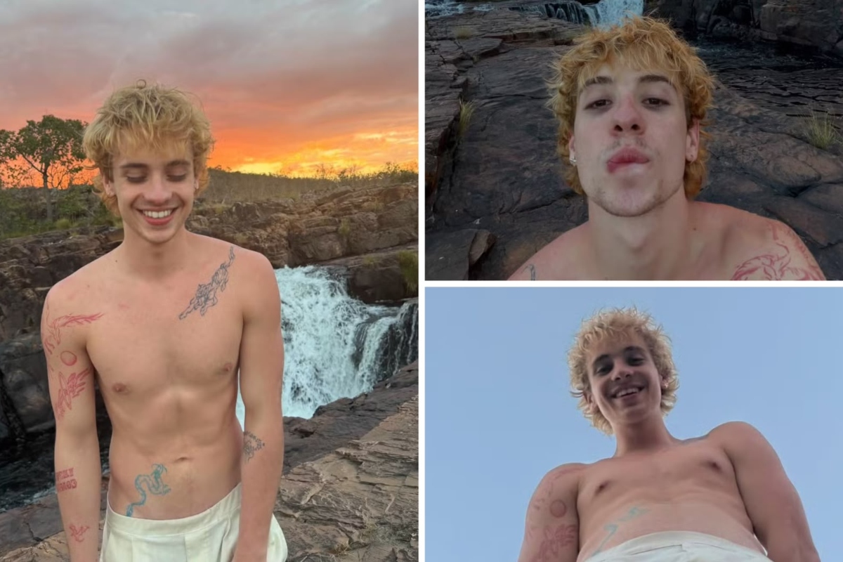 Juliano Floss viaja com morena misteriosa na Chapada dos Veadeiros