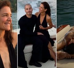 Katie Holmes oficializa romance e já posta foto no Lago de Como