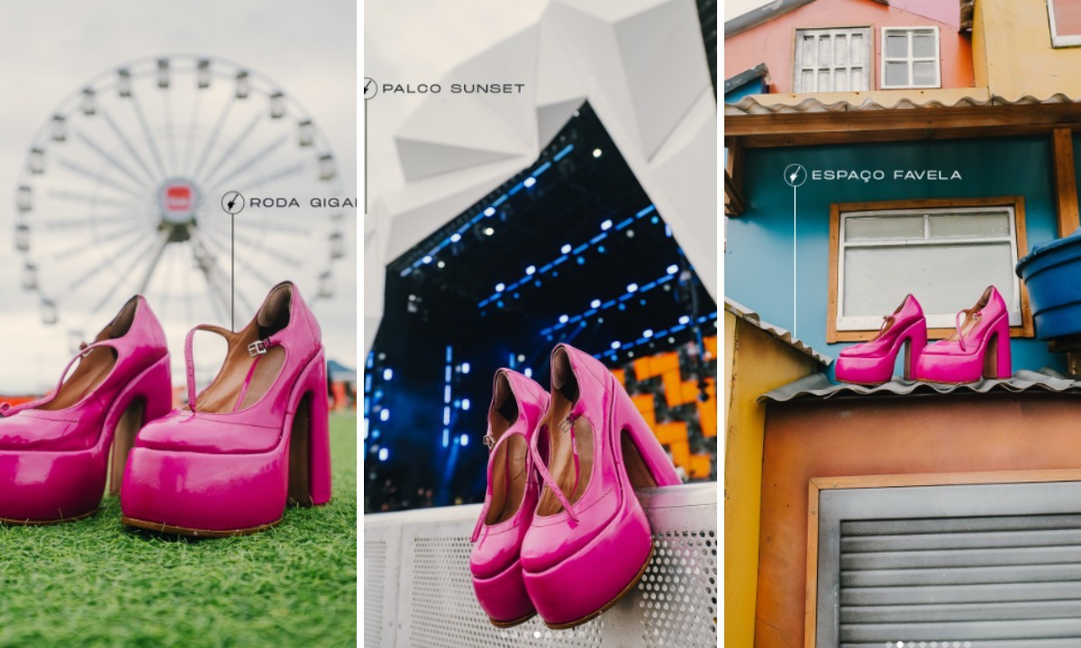 Cinderela do Rock in Rio resgata sapato rosa-choque perdido no festival