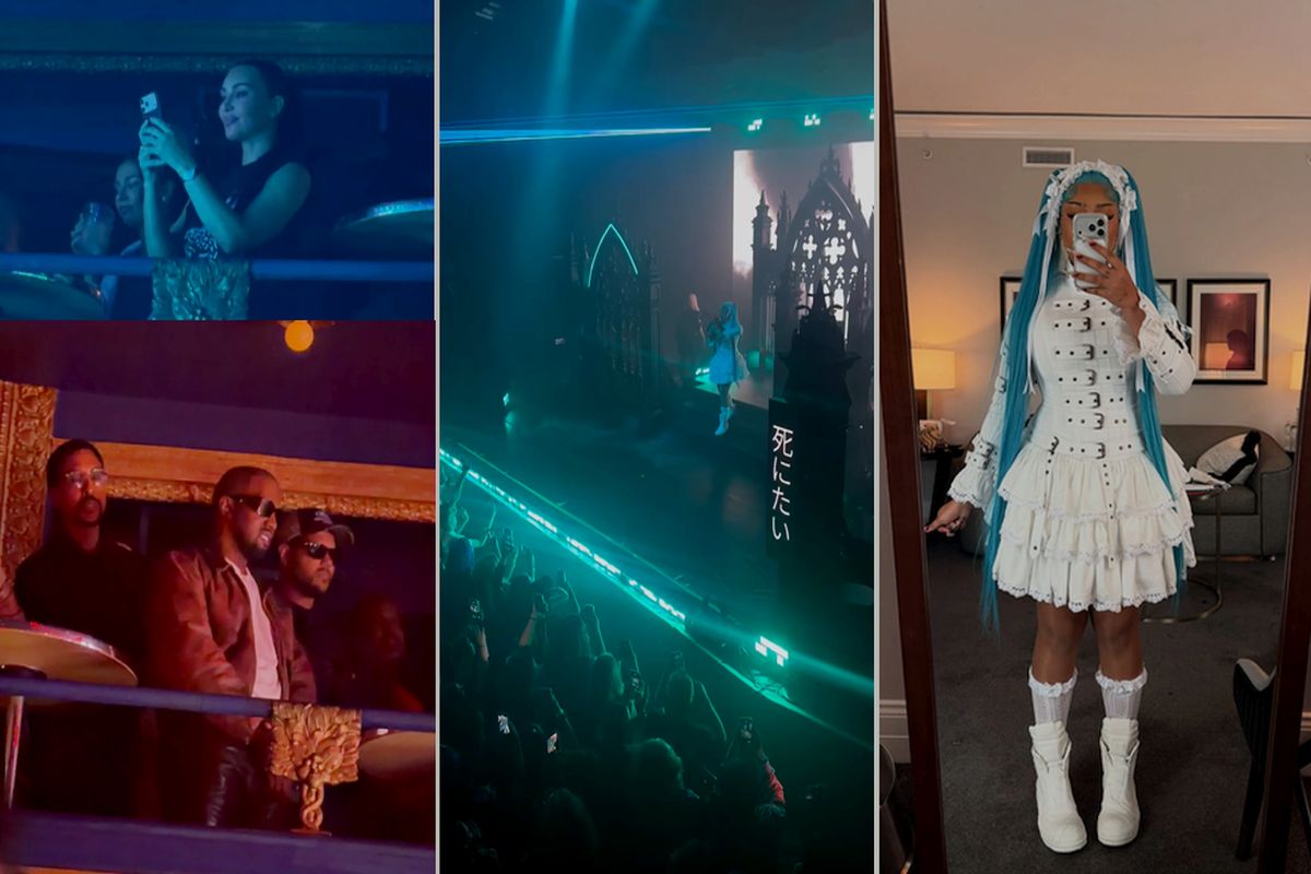 Kim e Kanye no show de North West: camarotes separados, orgulho conjunto